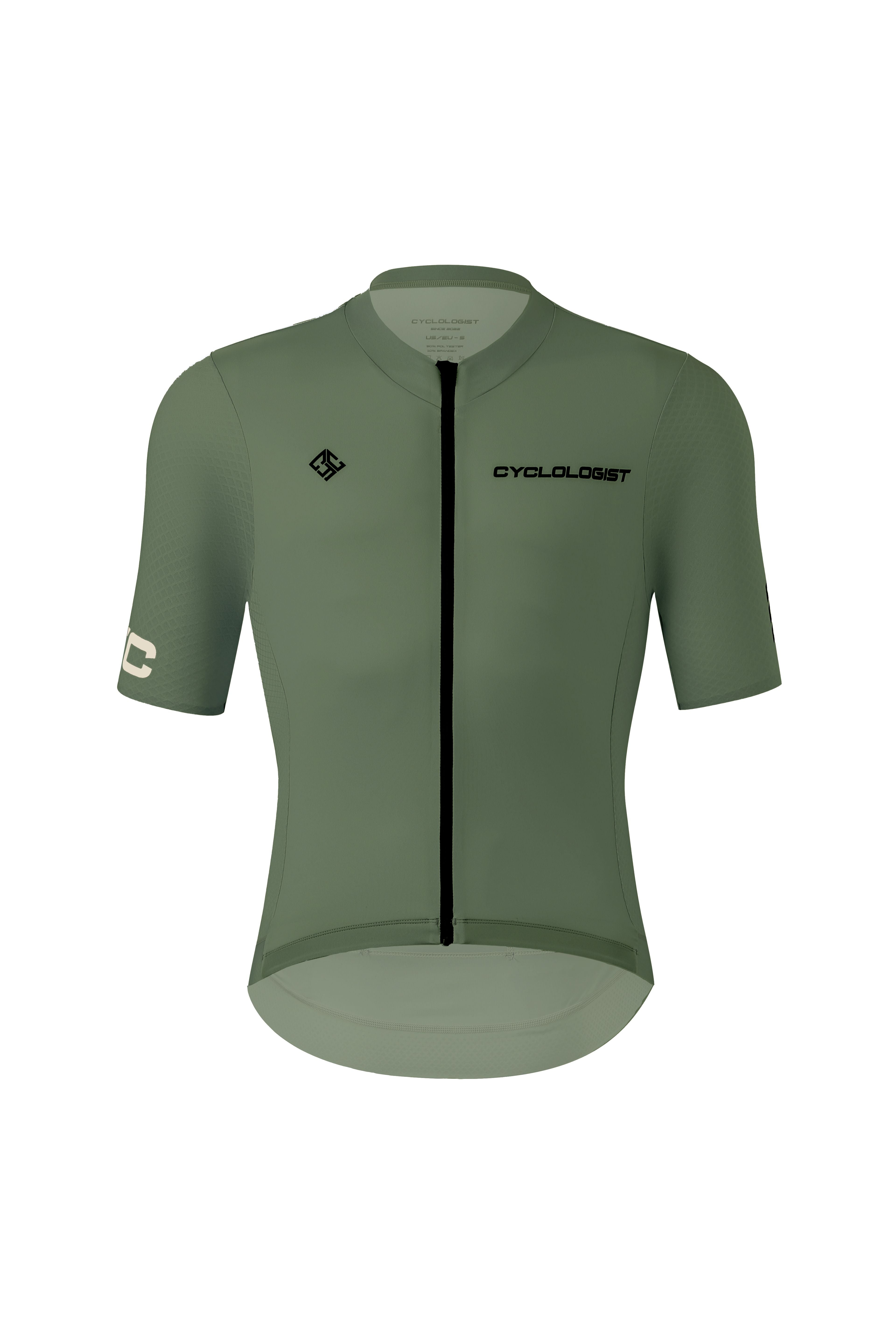 Stride unisex premium racefit cycling jersey green