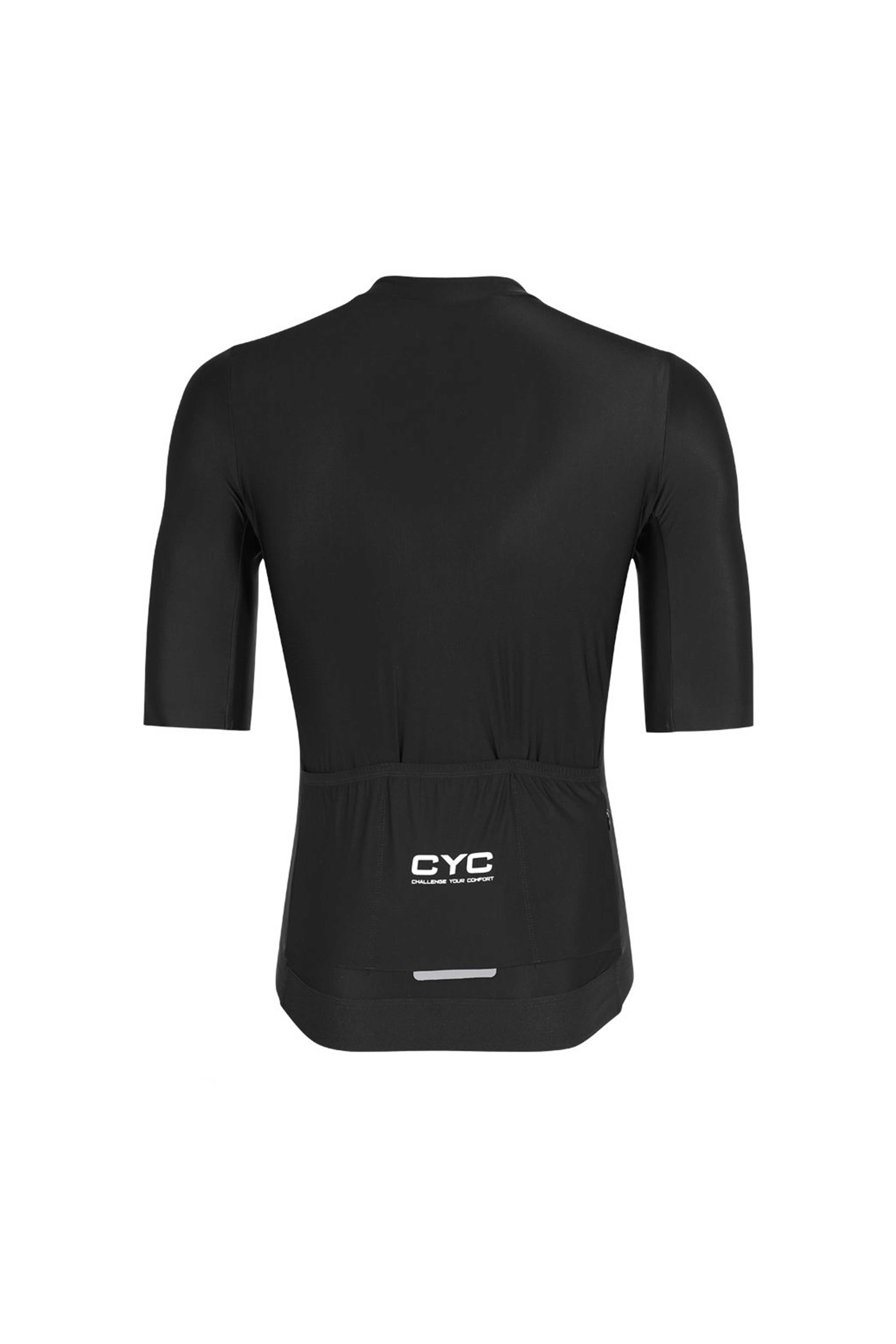 Zephyr Unisex premium-Pro racefit cylcing jersey Black
