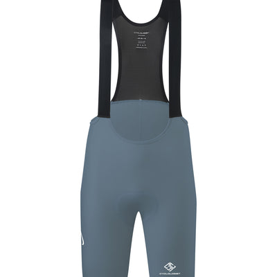 Aeroflex Men's premium pro one-piece bibshorts Fogg blue