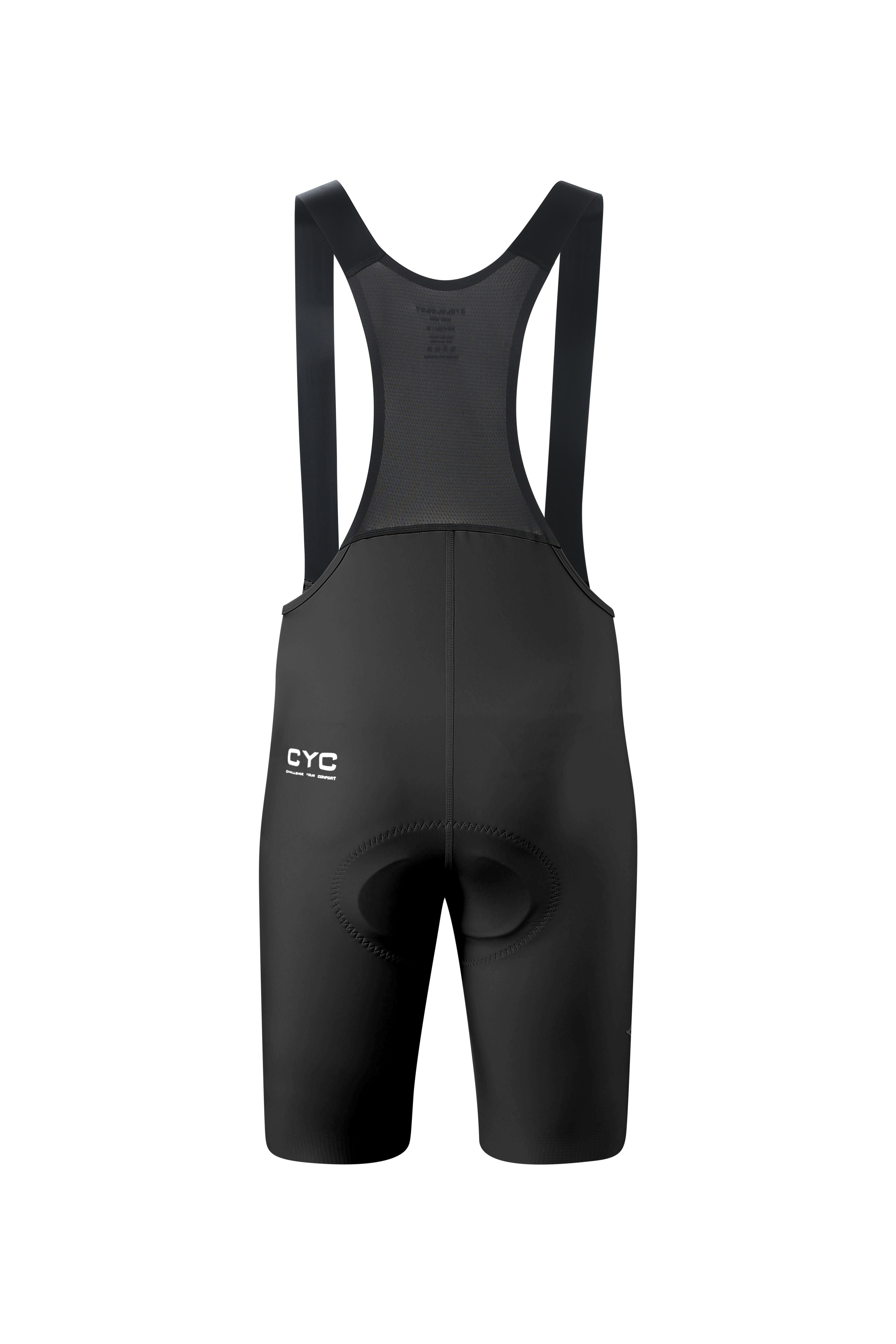Aeroflex Men's premium pro one-piece bibshorts Black