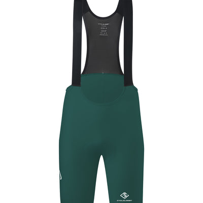 Aeroflex Men's premium pro one-piece bibshorts Forest green