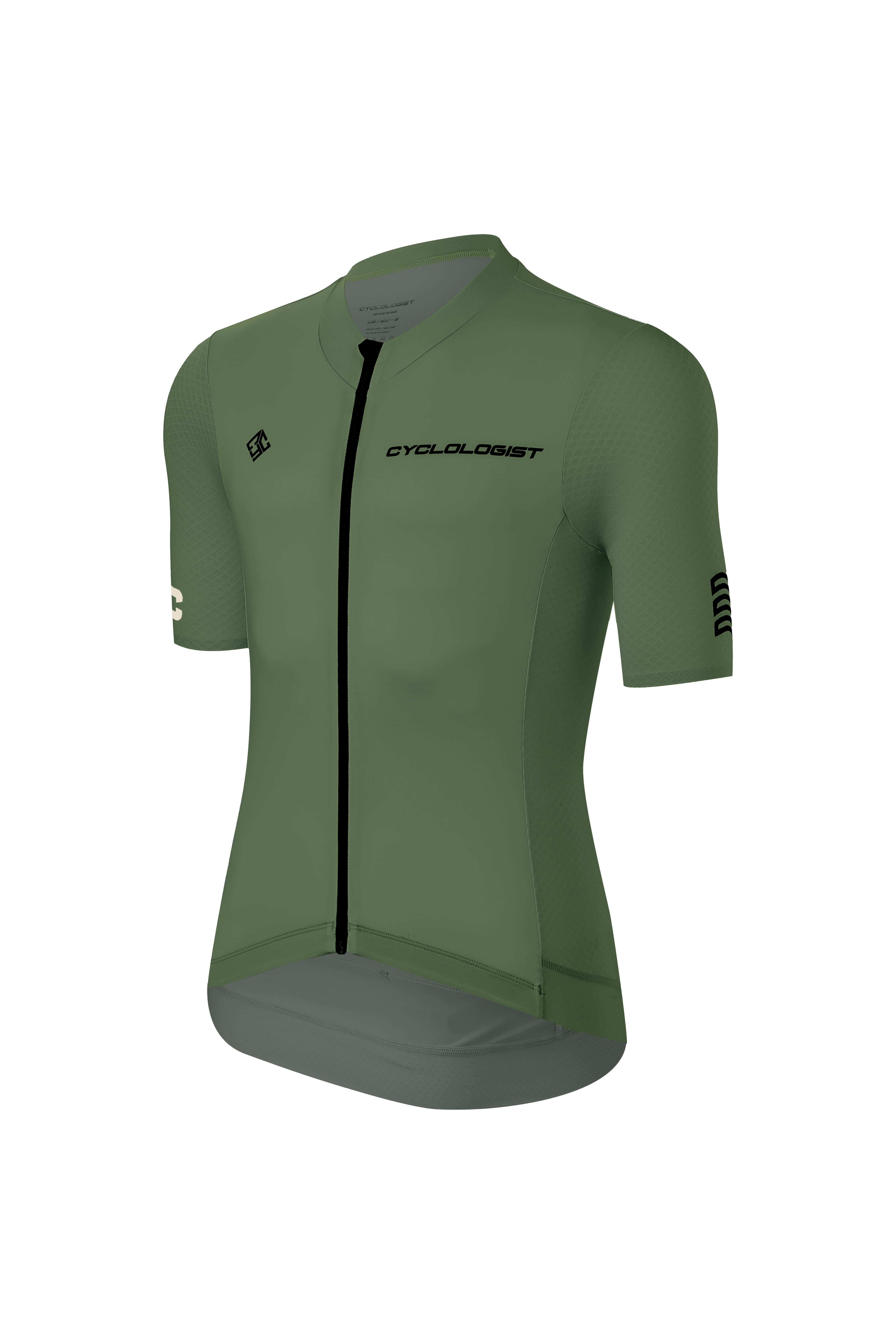 Stride unisex premium racefit cycling jersey green