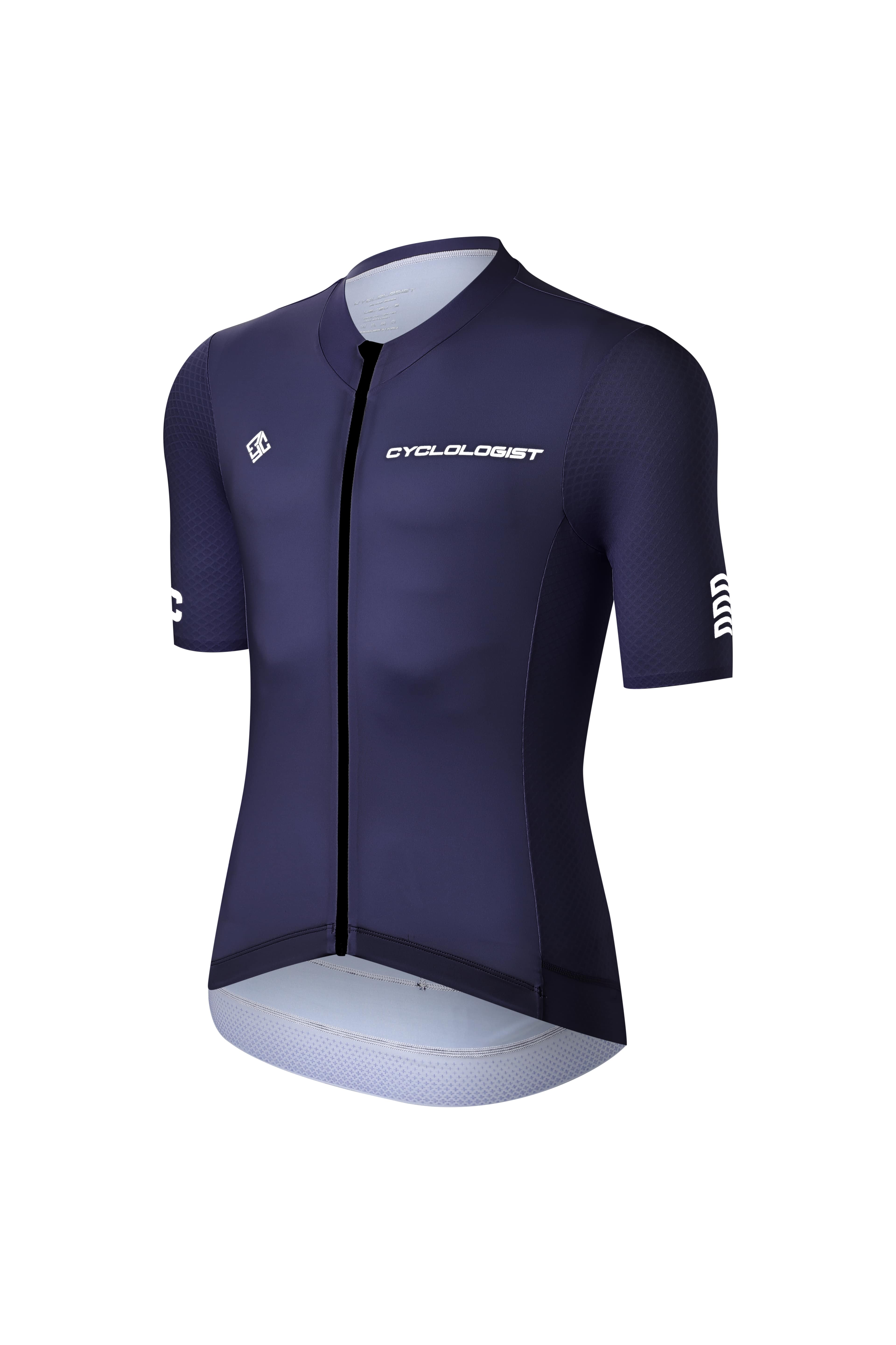 Stride unisex premium racefit cycling jersey blue