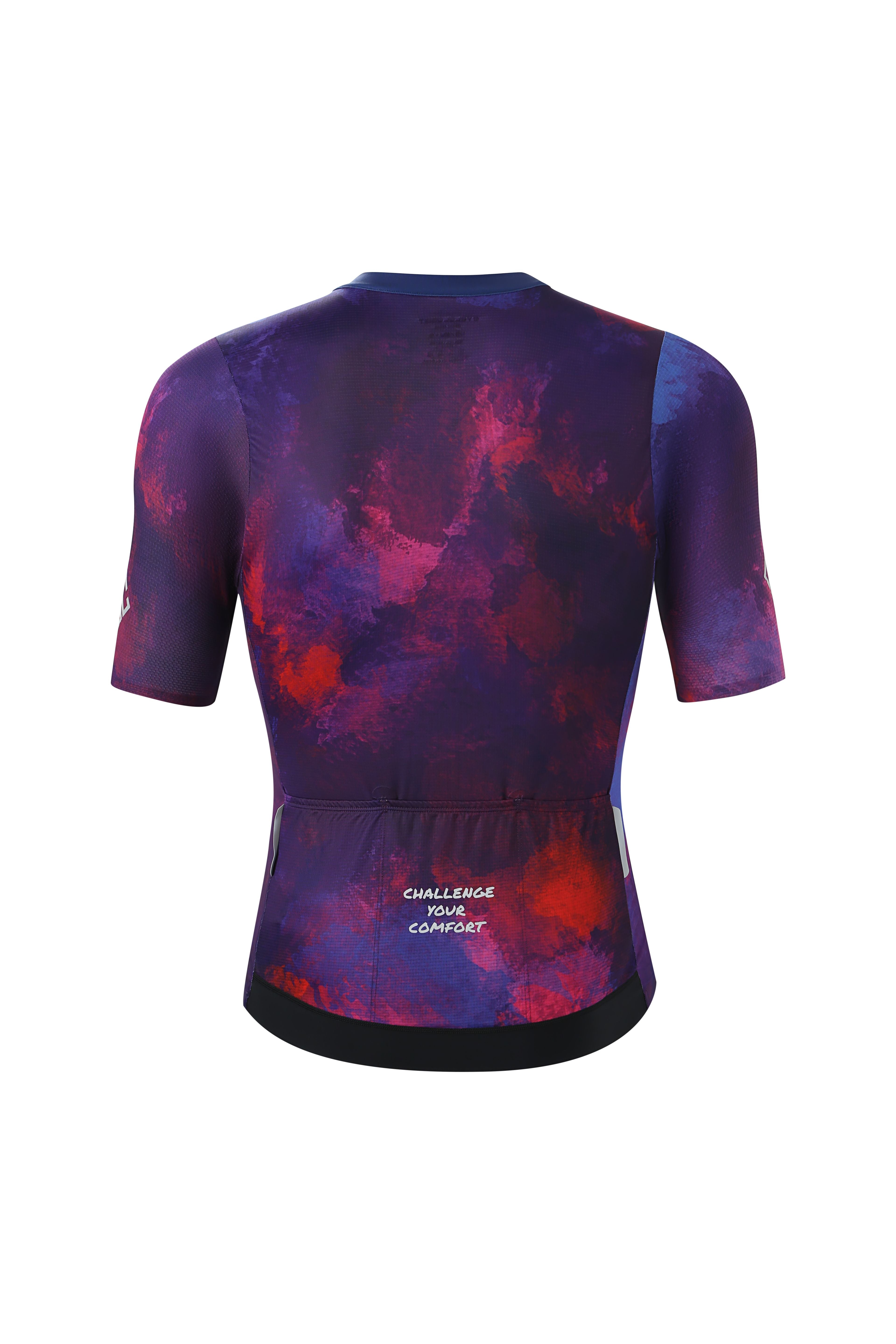 Glow unisex Pro racefit cycling jersey Red+Blue