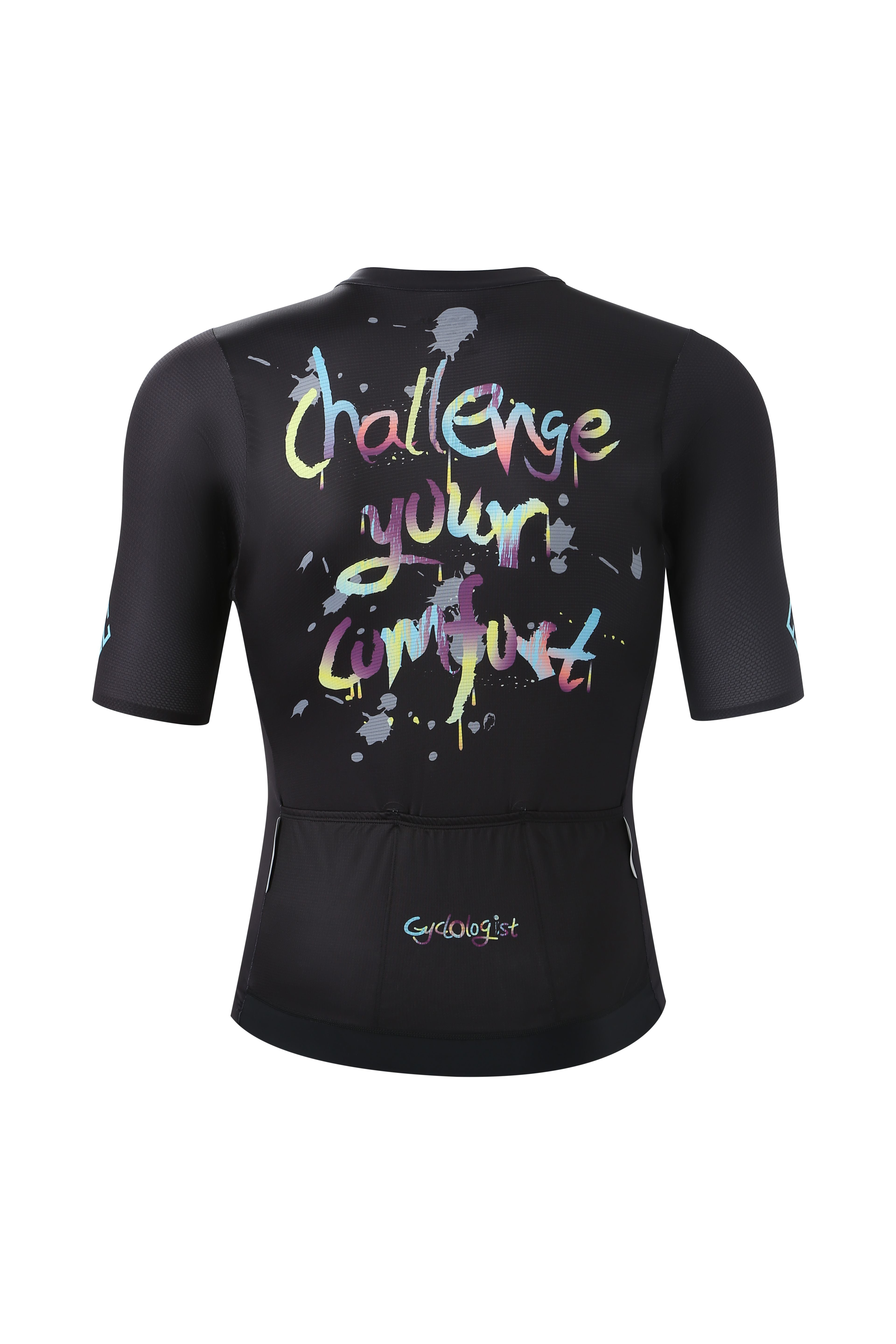 Glow unisex Pro racefit cycling jersey Black