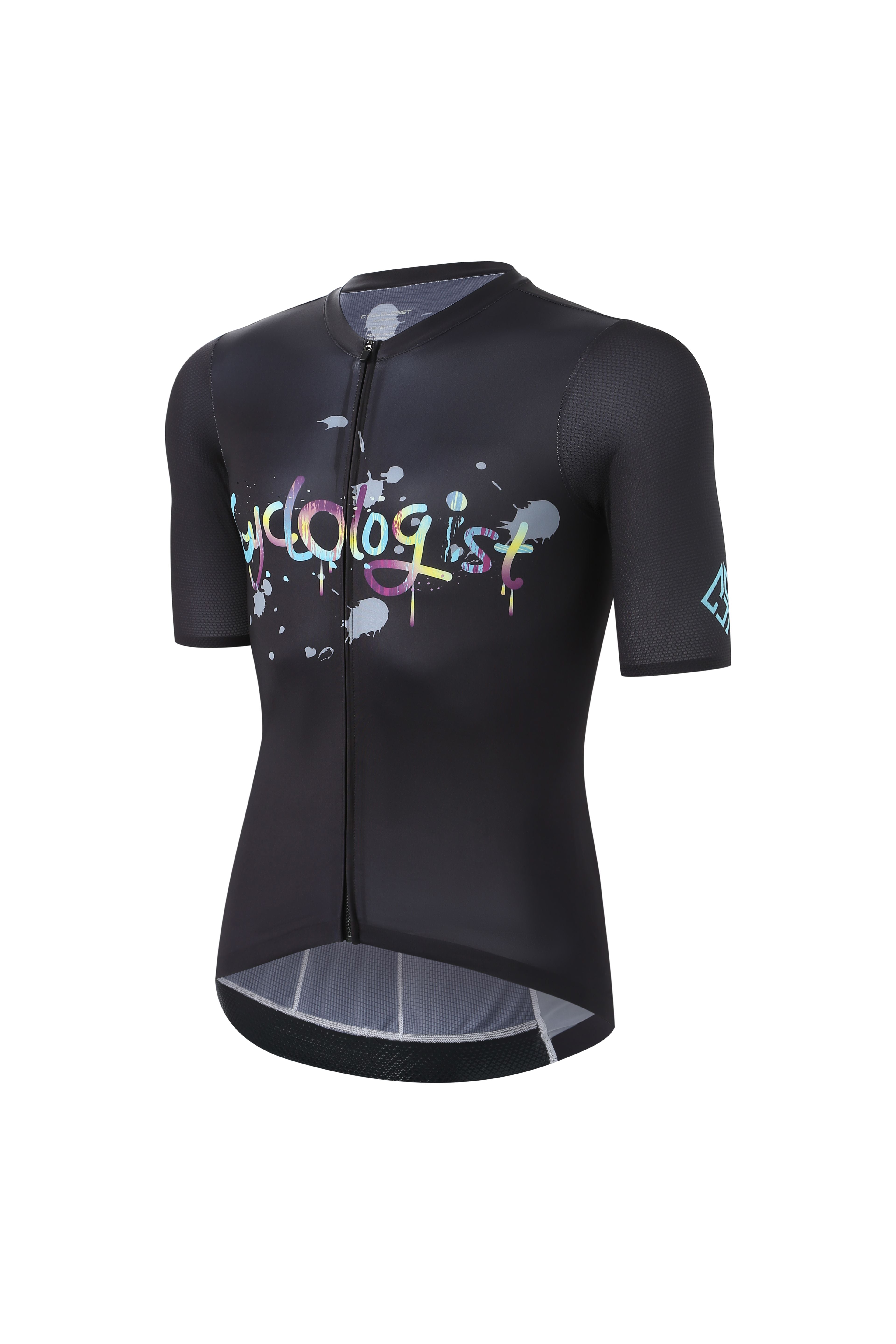 Glow unisex Pro racefit cycling jersey Black