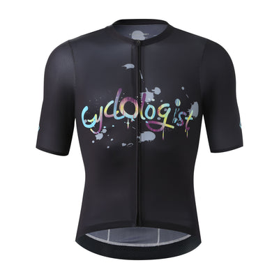 Glow unisex Pro racefit cycling jersey Black