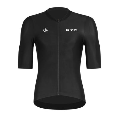Zephyr Unisex premium-Pro racefit cylcing jersey Black