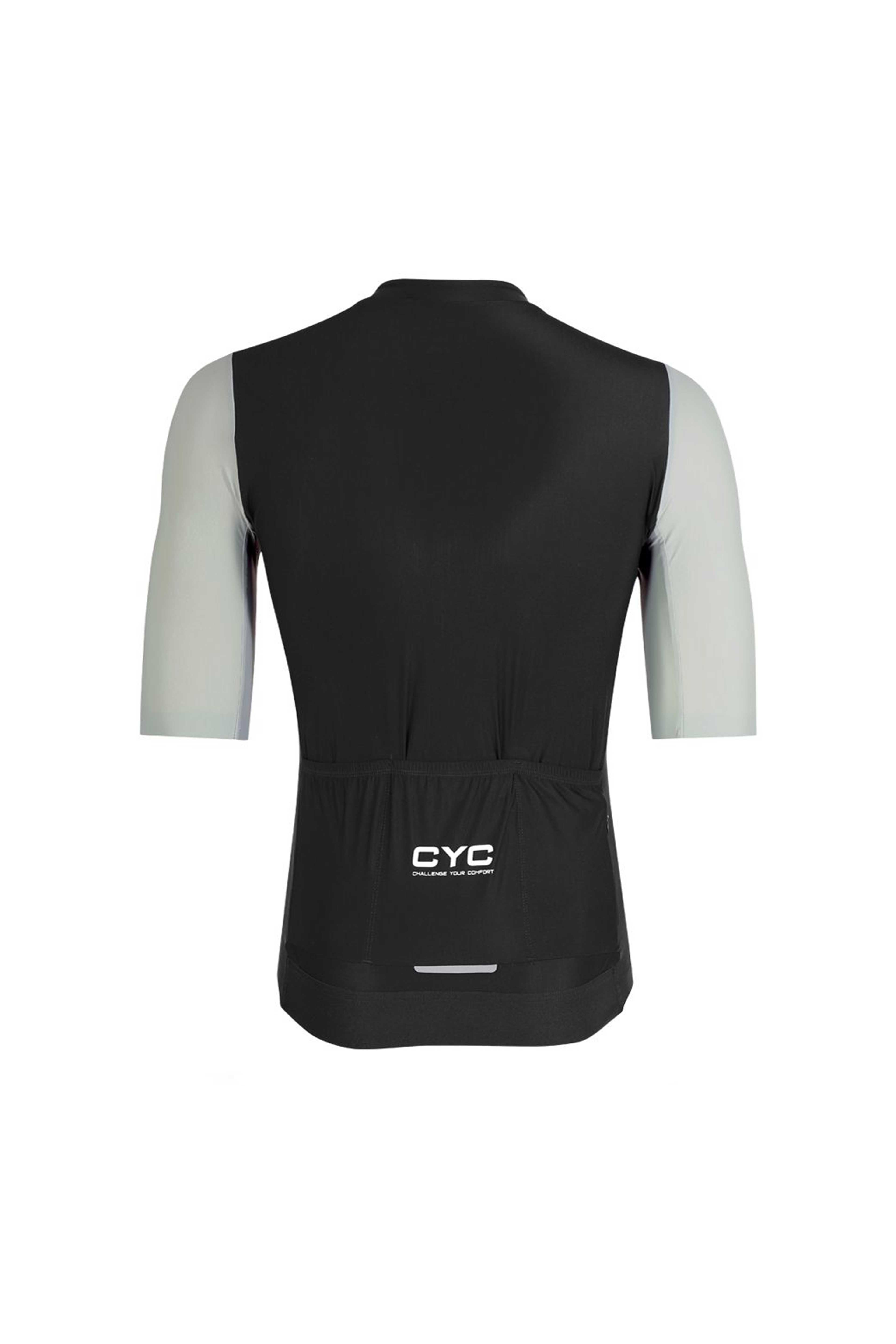 Zephyr Unisex premium-Pro racefit cylcing jersey Black+Atlyblue