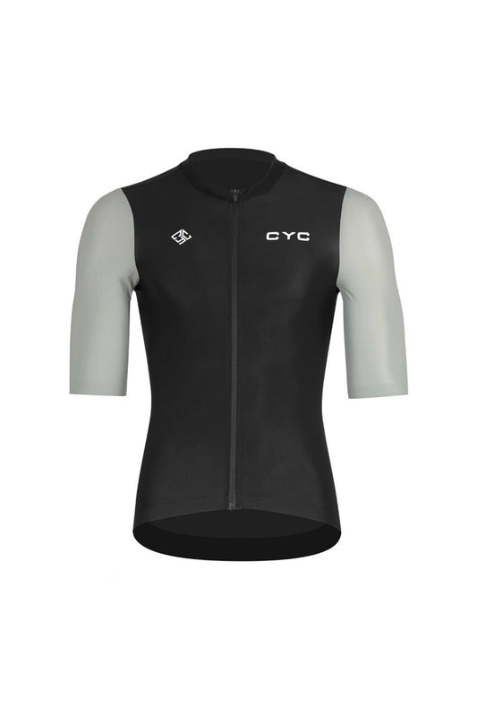 Zephyr Unisex premium-Pro racefit cylcing jersey Black+Atlyblue
