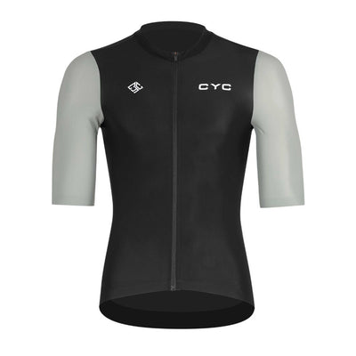 Zephyr Unisex premium-Pro racefit cylcing jersey Black+Atlyblue