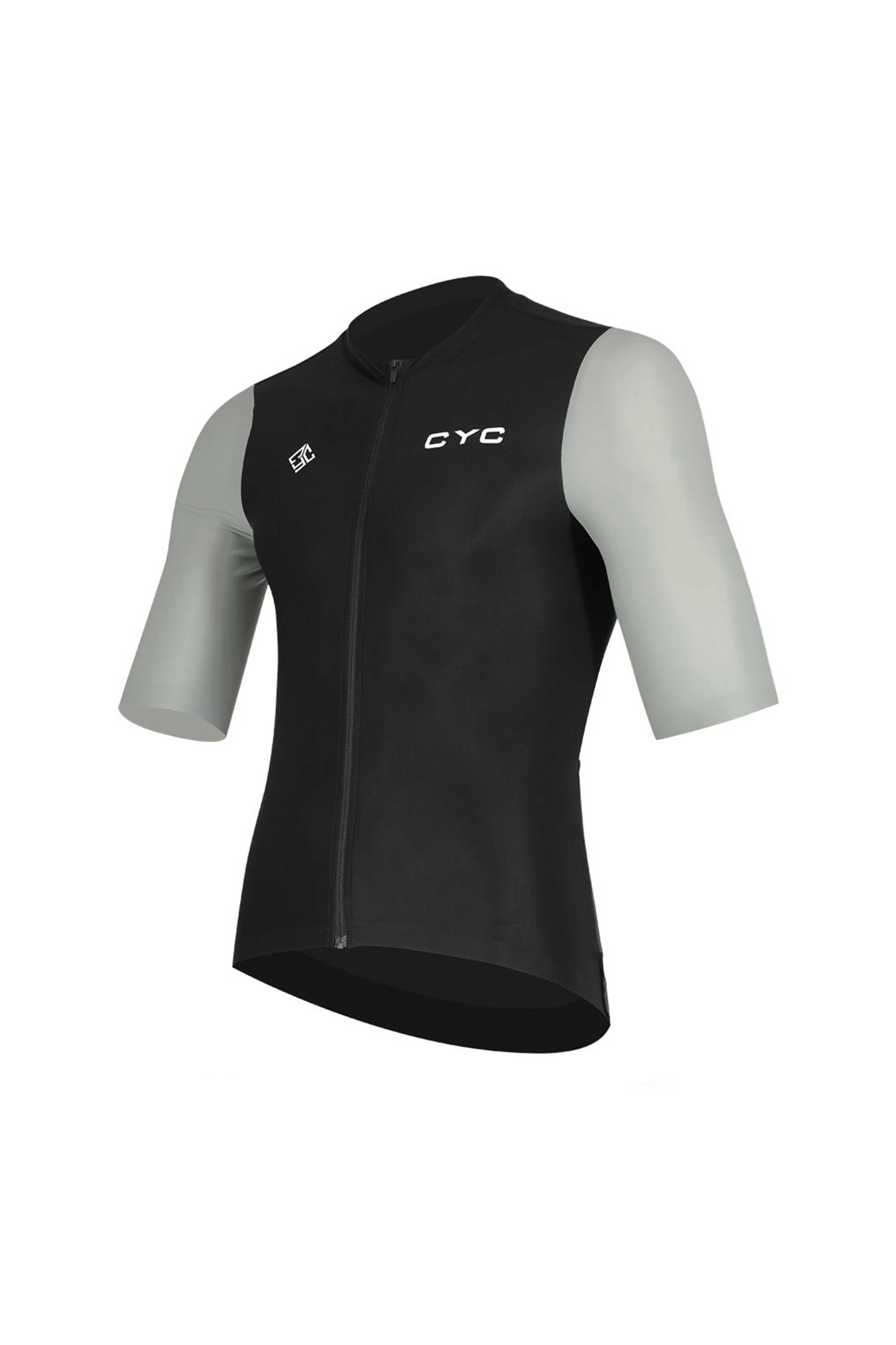 Zephyr Unisex premium-Pro racefit cylcing jersey Black+Atlyblue